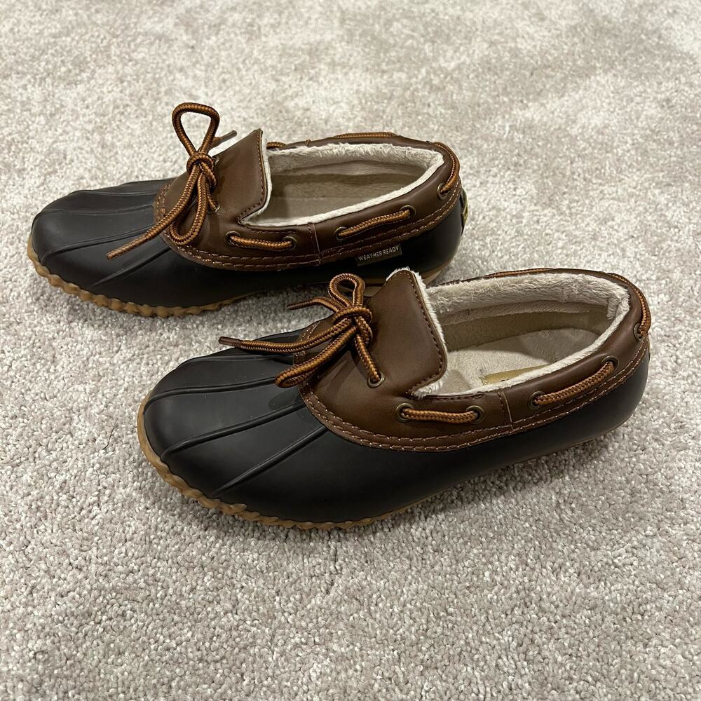 JBU by Jambu Weather Resistant Gwen Garden Ready‎ Duck Shoes Brown Grey Size 6M